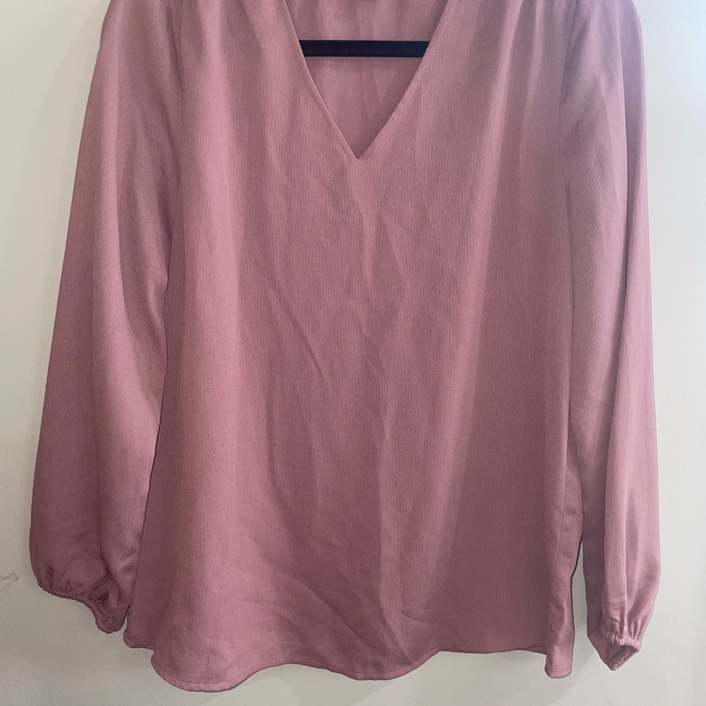 Counterparts Pink Puff Sleeve Blouse